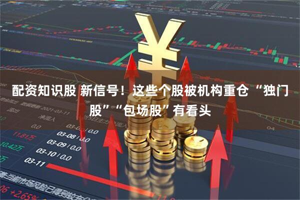 配资知识股 新信号！这些个股被机构重仓 “独门股”“包场股”有看头